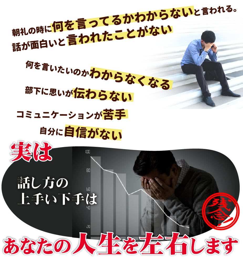 実は話し方の上手い下手はあなたの 人生 を 左右 します